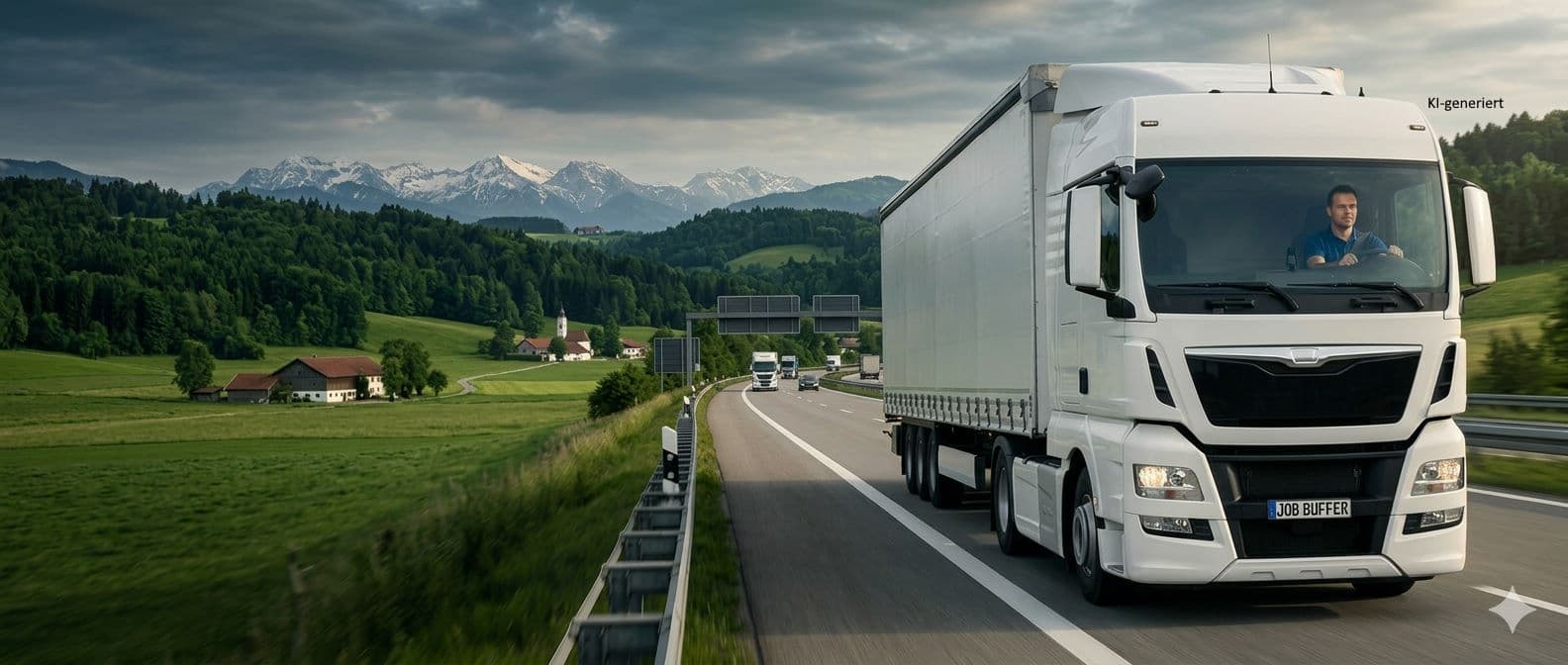 LKW Driver on the road